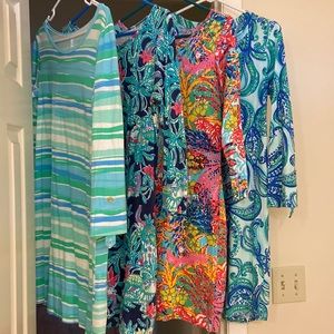 Lot of 4 Lilly Pulitzer dresses size small